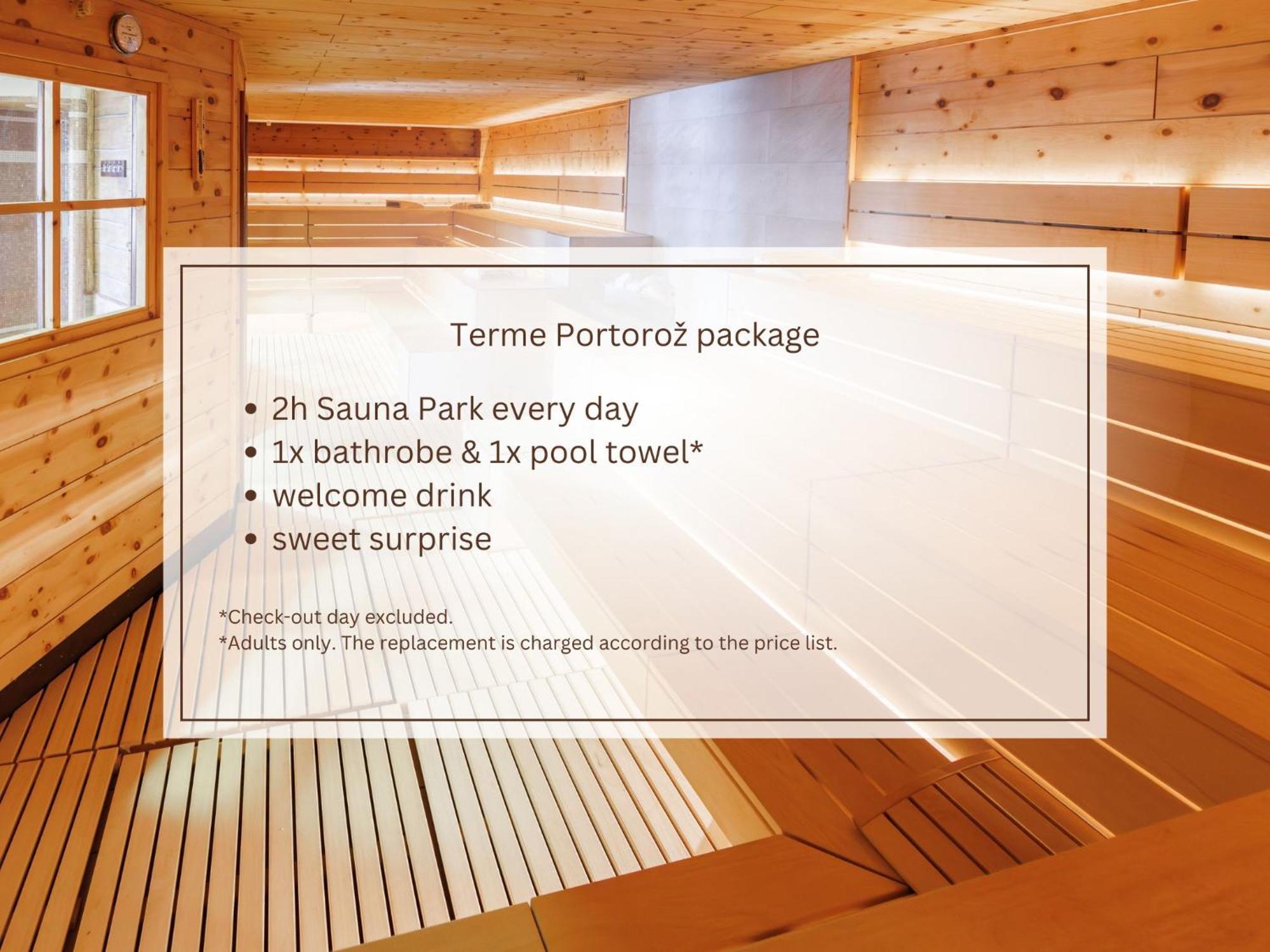 Hotel Slovenija - Terme & Wellness Lifeclass بورتوروز الغرفة الصورة Sauna Park